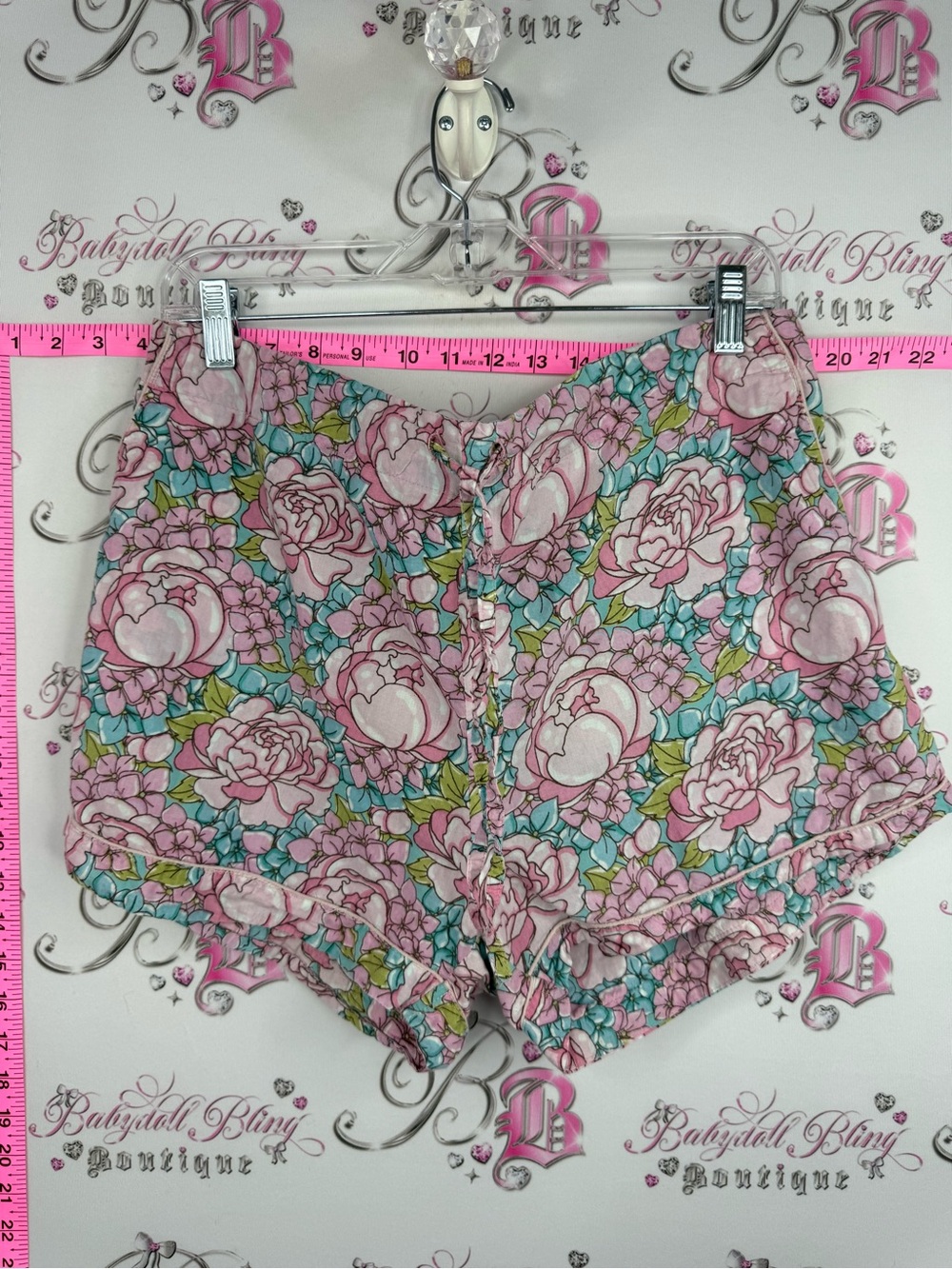 Mahogany shorts Floral Print Athletic Shorts in Pink and Blue